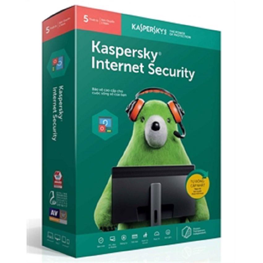 Phần mềm Kaspersky Internet Security cho 5 máy tính