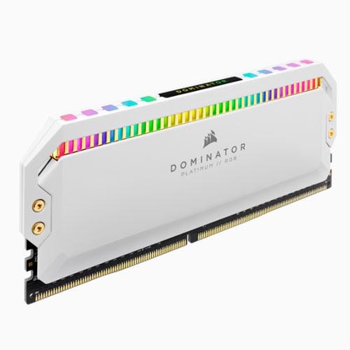 RAM PC CORSAIR DOMINATOR PLATINUM RGB 16GB DDR4 2x8GB 3200MHz CMT16GX4M2C3200C16W TRẮNG