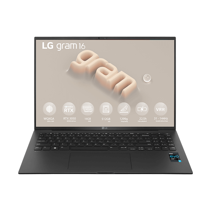 Laptop LG Gram 2023 16Z90R-E.AH75A5 (i7-1360P | 16GB | 512GB | GeForce RTX™ 3050 4GB | 16' WQXGA 99% DCI-P3 | Win 11) - Phiên bản không quà