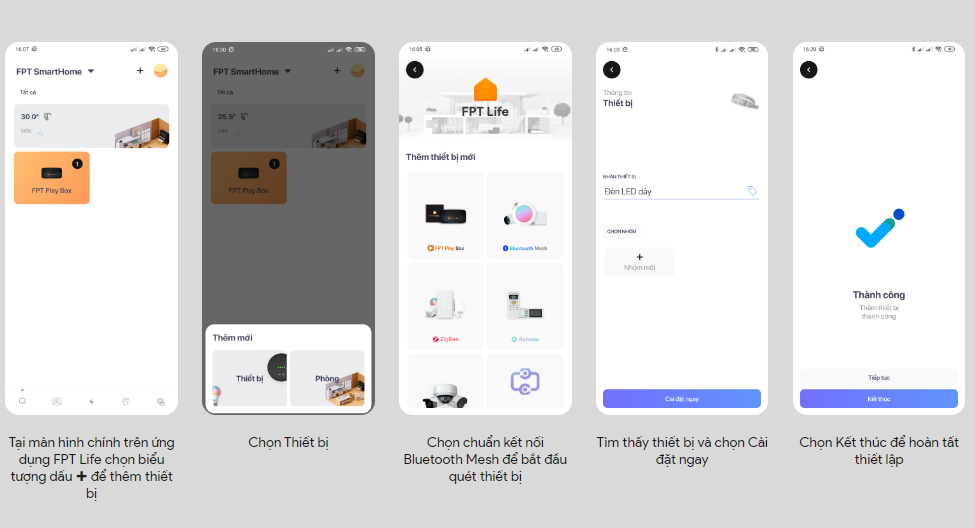 Hướng dẫn sử dụng Đèn LED Dây Thông Minh