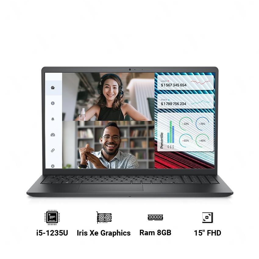 Laptop DELL Vostro 3520–5M2TT2 5–1235U/ 8GB/ 512GB SSD/15.6FHD/LAN/WIN11/OFFICE H21/Đen