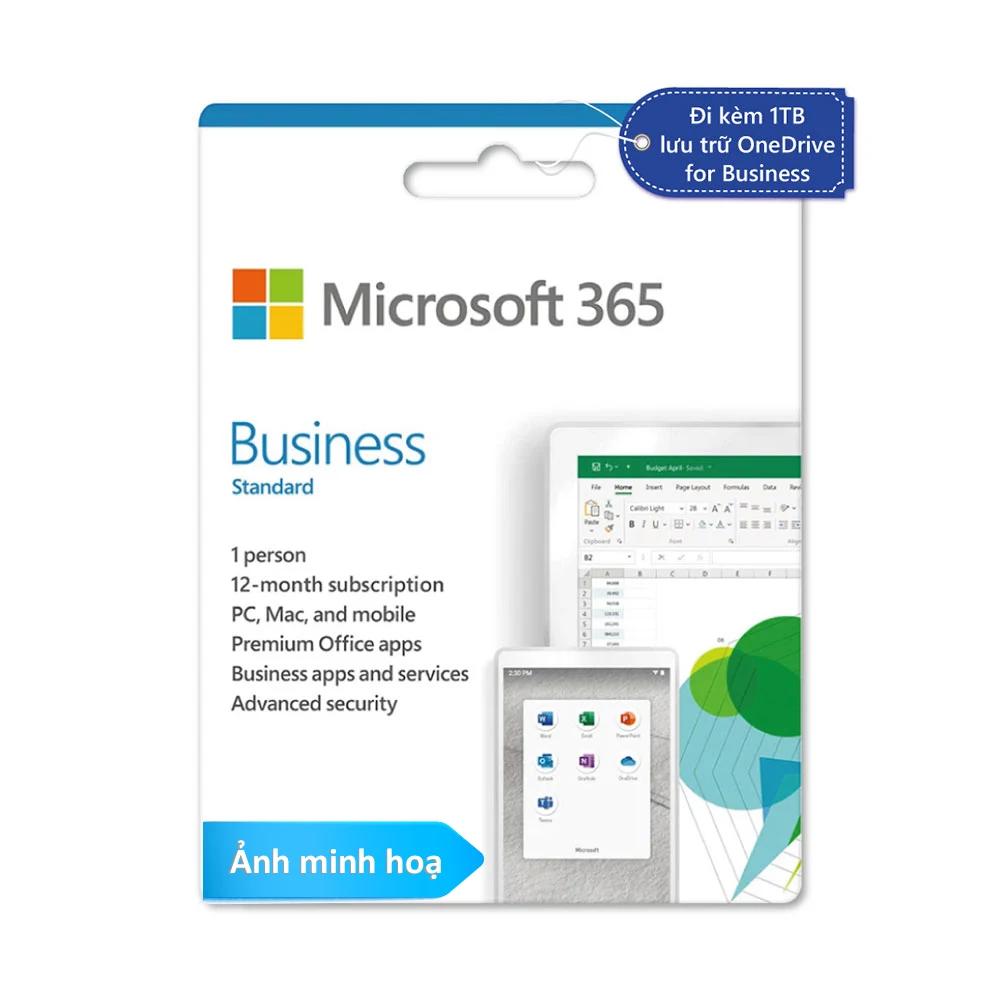 Phần mềm Microsoft 365 business Std Retail All Lng APAC EM SubPKL 1YR Onln DwnLd NR