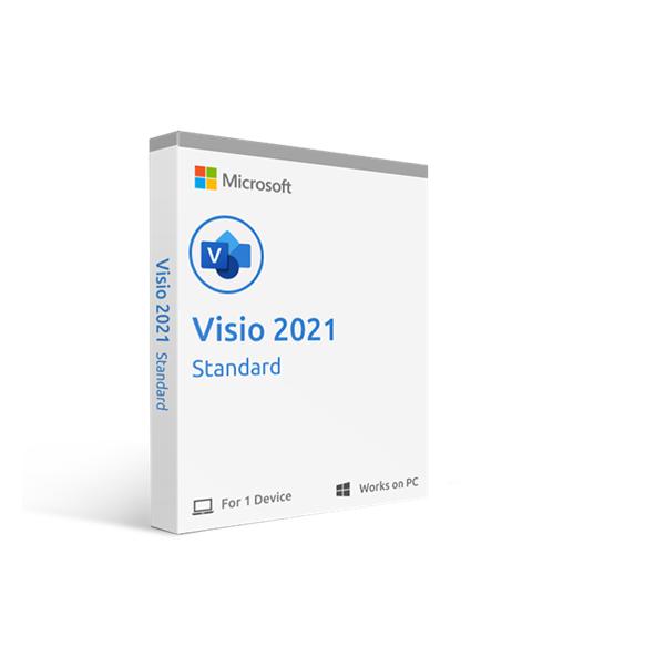 Phần mềm điện tử Microsoft Visio Pro 2021 Win All Lng PK Lic Online DwnLd C2R NR D87-07606