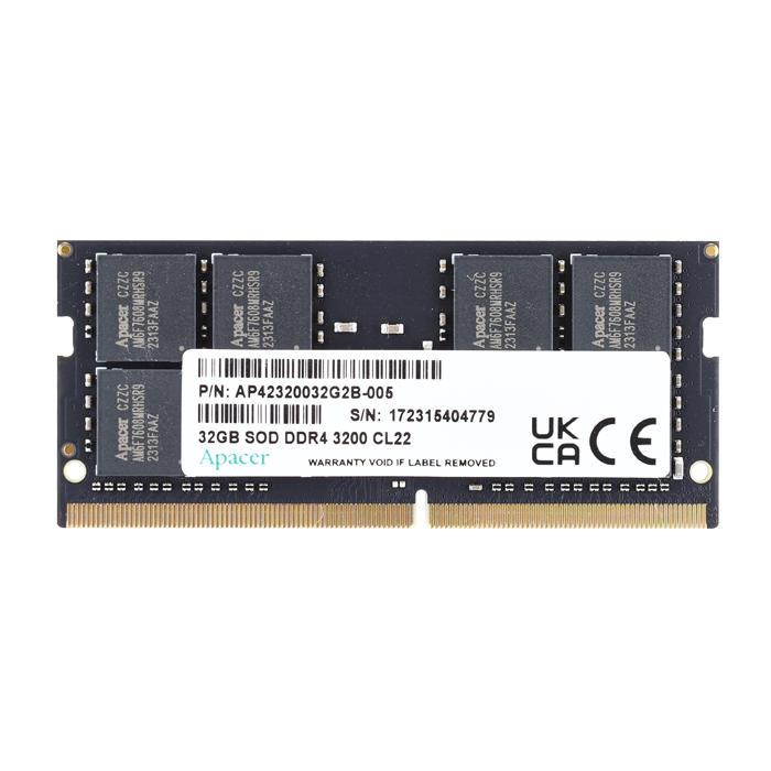 Ram Apacer 8GB DDR4 bus 3200MHz CL22 1.2v cho Laptop