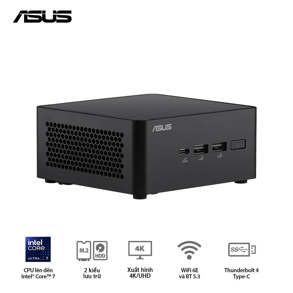 PC Mini ASUS NUC 14 PRO TALL RNUC14RVHU700001I (Ultra 7 155H | 2xNVMe, SATA | 2x HDMI 2.1 | 2x DP 1.4a | VESA Mount)