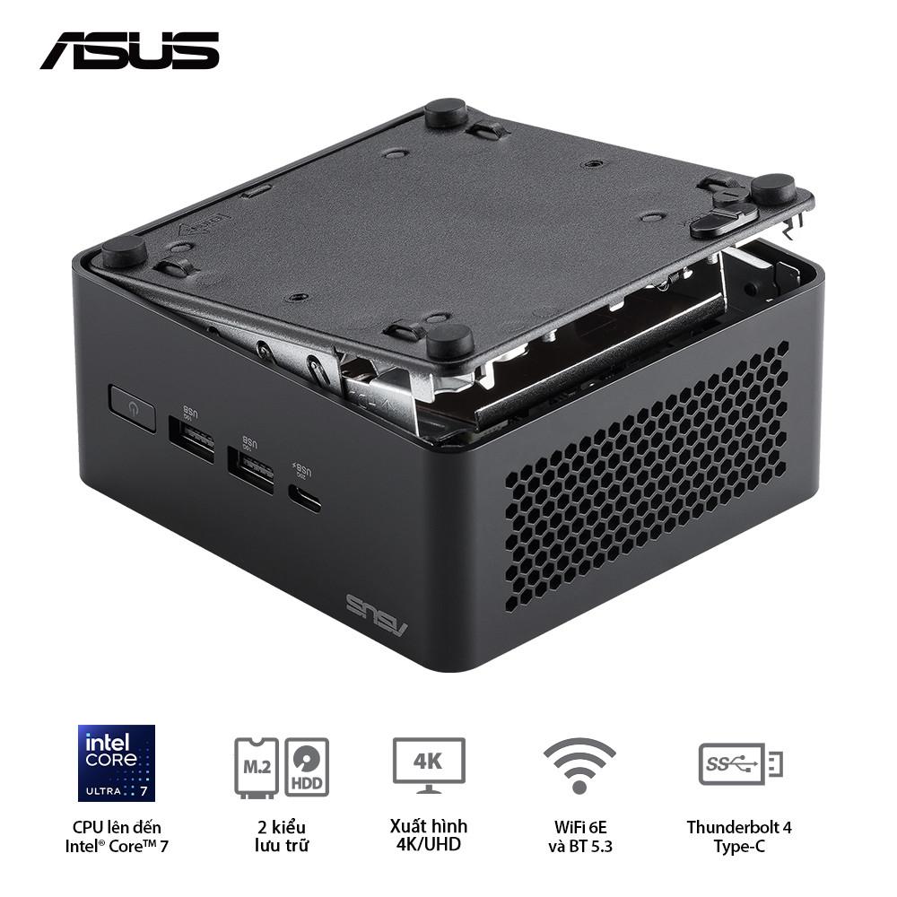 PC Mini ASUS NUC 14 PRO TALL RNUC14RVHU700001I (Ultra 7 155H | 2xNVMe, SATA | 2x HDMI 2.1 | 2x DP 1.4a | VESA Mount)