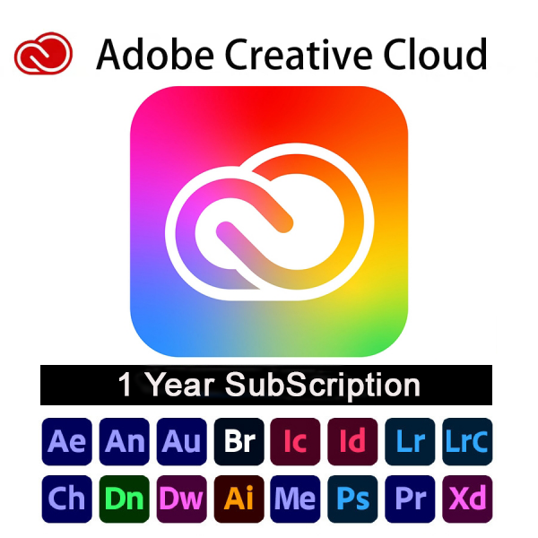 Bộ Phần mềm Adobe Creative Cloud (Đăng ký mới : 12 tháng)