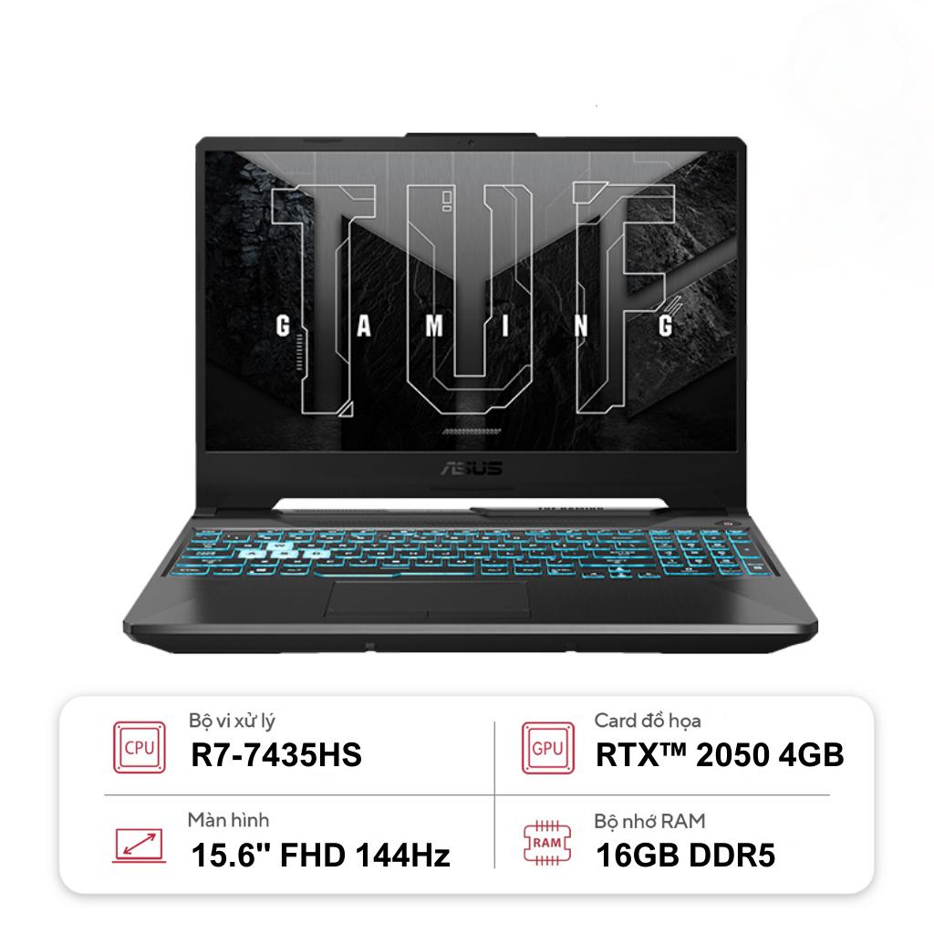 Laptop ASUS TUF Gaming A15 FA506NFR-HN006W (R7-7435HS | GeForce RTX™ 2050 4GB | 16GB | 512GB | 15.6' FHD 144Hz | Win 11)