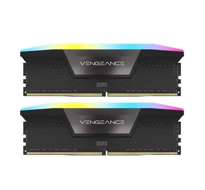 Ram PC Corsair Vengeance RGB 32GB (2x16GB) 5200 DDR5 Black