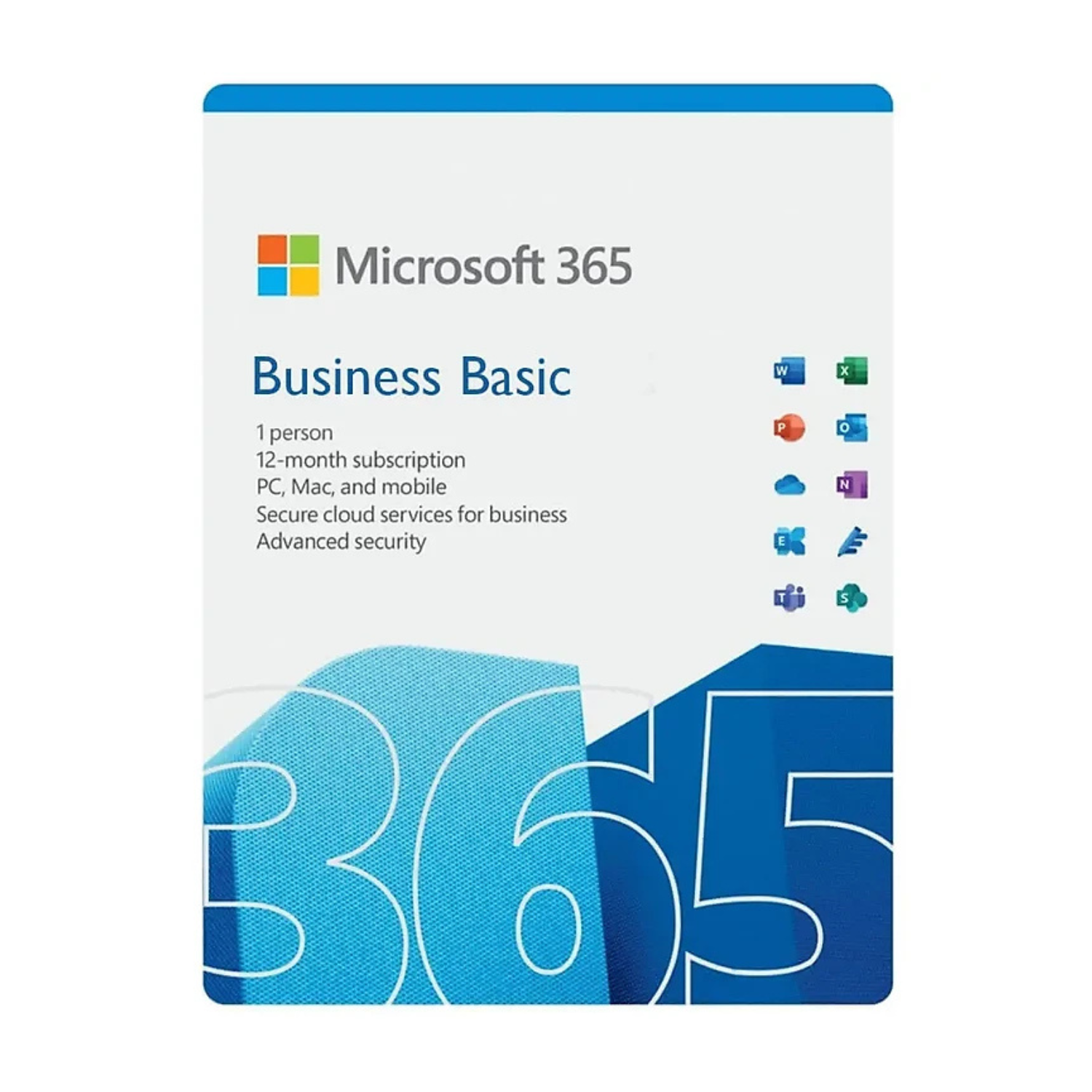 Phần mềm Office Microsoft 365 Business Basic (1 User/ 5 PC+5 Tab+5 Mobile/ 12 tháng)