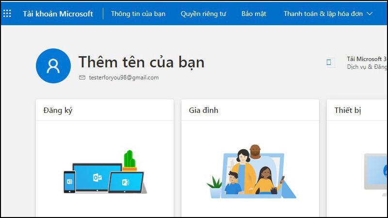 Hướng dẫn tạo tài khoản Microsoft