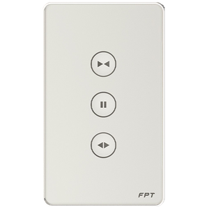 Công tắc rèm chữ nhật trắng Athena(SNBR0234)