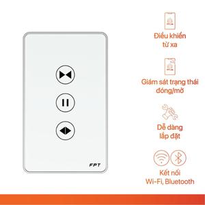 Công tắc cửa cuốn chữ nhật màu trắng Leto WiFi-BLE(SNWR043)