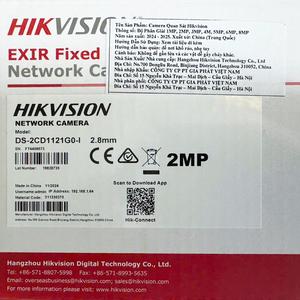 Camera Hikvision dome IP 2MP (DS-2CD1121G0-I)