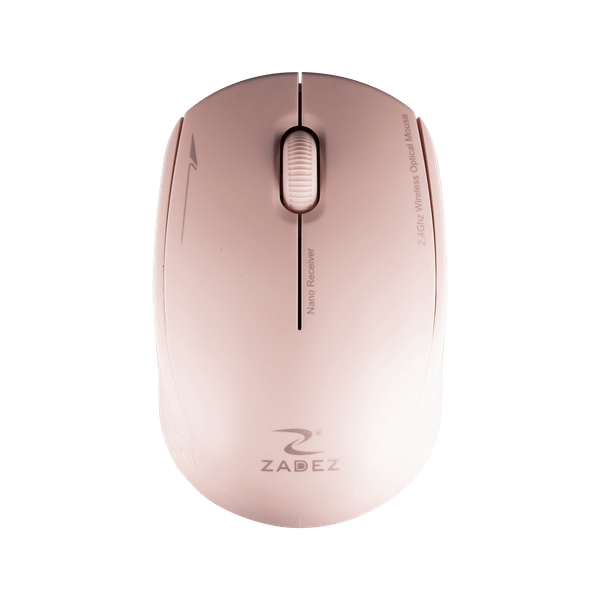 Chuột không dây Zadez M-331 (Xám / Hồng / Đỏ)