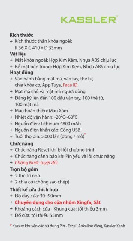 Khoá Cửa Nhôm Kassler KL-599 CNC – VF Champage Gold App