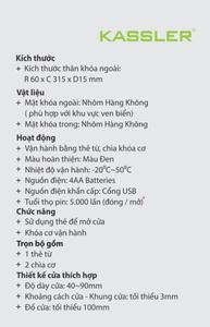 Khoá Khách Sạn Kassler KL 363 Silver