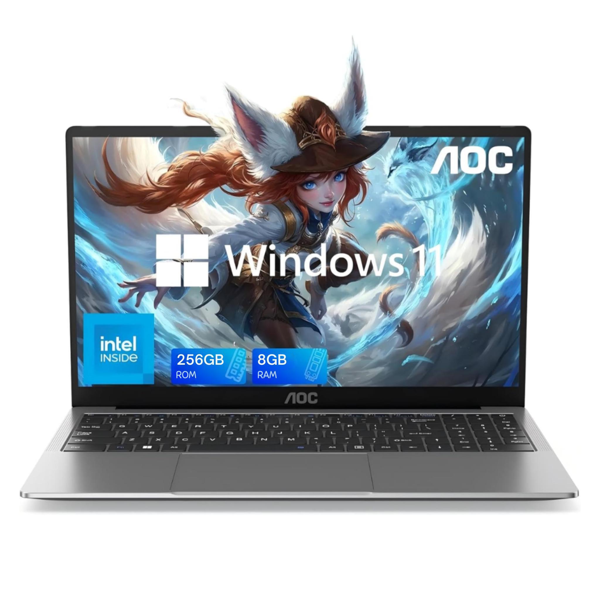 Laptop AOC N156P-P142-8GB (N5095 | 8GB | 256GB | Intel UHD Graphics | 15.6' FHD | Win 11 Pro)