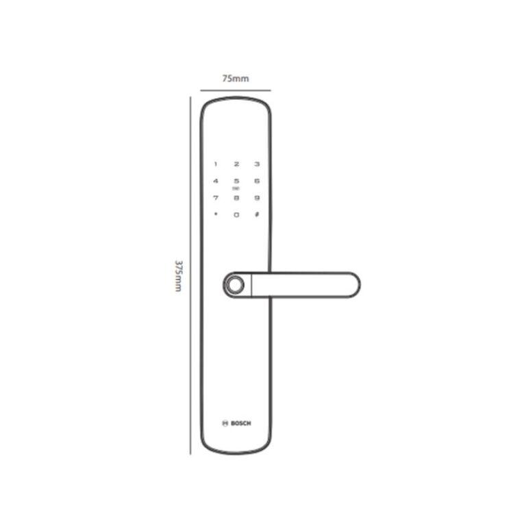 Khóa cửa vân tay Bosch ID60 EU Gray