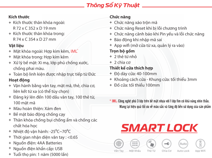 Khóa cửa vân tay Bosch ID60 EU Gray