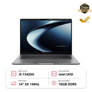 Laptop ASUS ExpertBook P3 P3405CVA-NZ0077W (i7-13620H | 16GB | 512GB | Intel UHD | 14' 2K WQXGA 144Hz | Win 11)