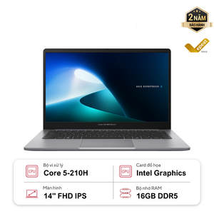 Laptop ASUS ExpertBook P1 P1403CVA-C5H16-50W (Core 5-210H | 16GB | 512GB | Intel Graphics | 14' FHD | Win 11)