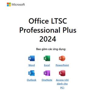 Phần mềm Office Microsoft LTSC Professional Plus 2024 (1 thiết bị/ Vĩnh viễn)